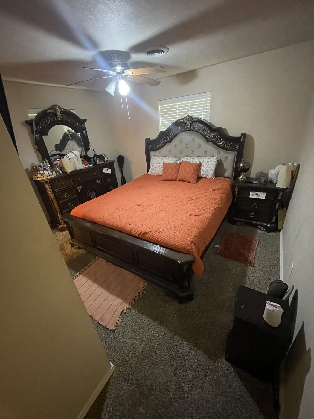 Secondary bedroom cleaned by Blanc Co recurring service OKC