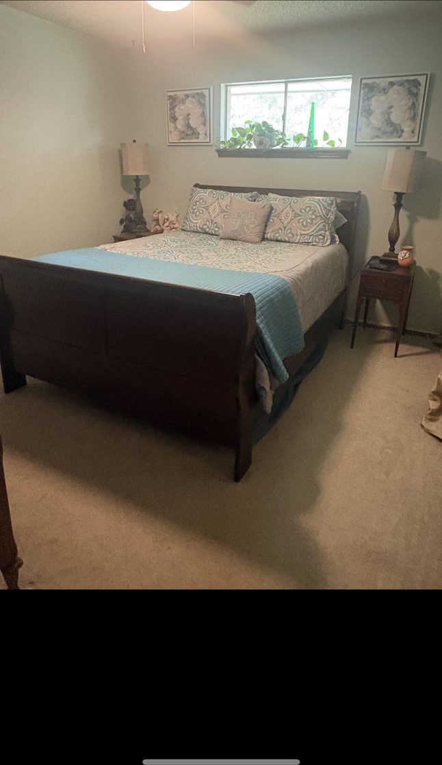 Guest bedroom cleaned by Blanc Co recurring service Edmond OK