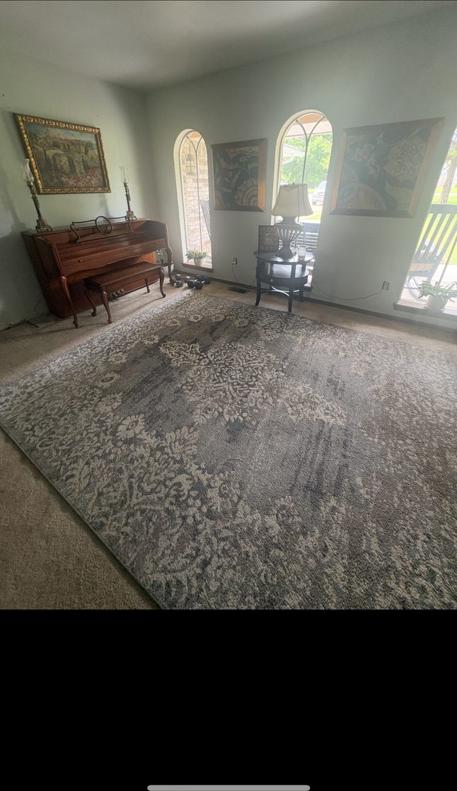 Formal living room cleaned by Blanc Co premium cleaning service Edmond